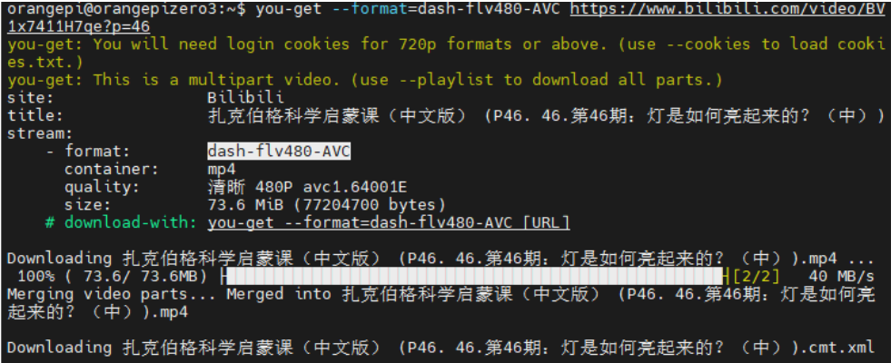 linux-下载网络电影