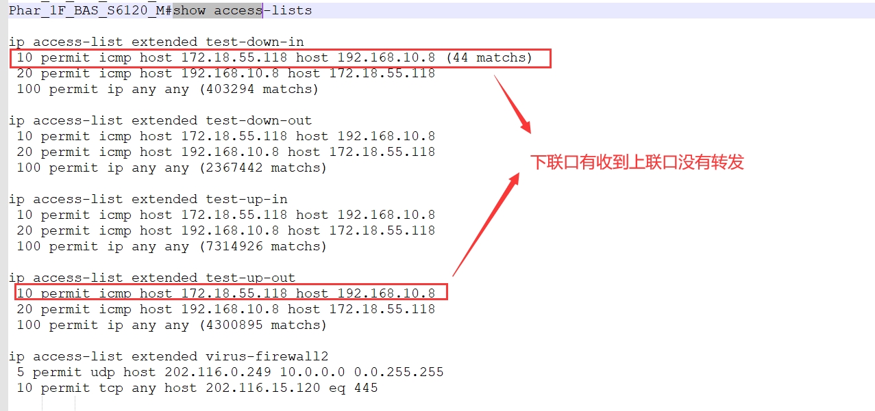 锐捷S6120 下联终端1x认证成功无法上网