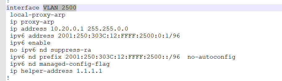RG-N18010 下联终端无法获取dhcpv6地址