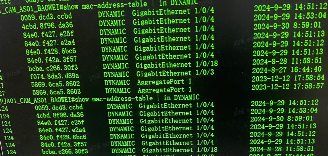 锐捷S29下联哑终端无感知认证失败
