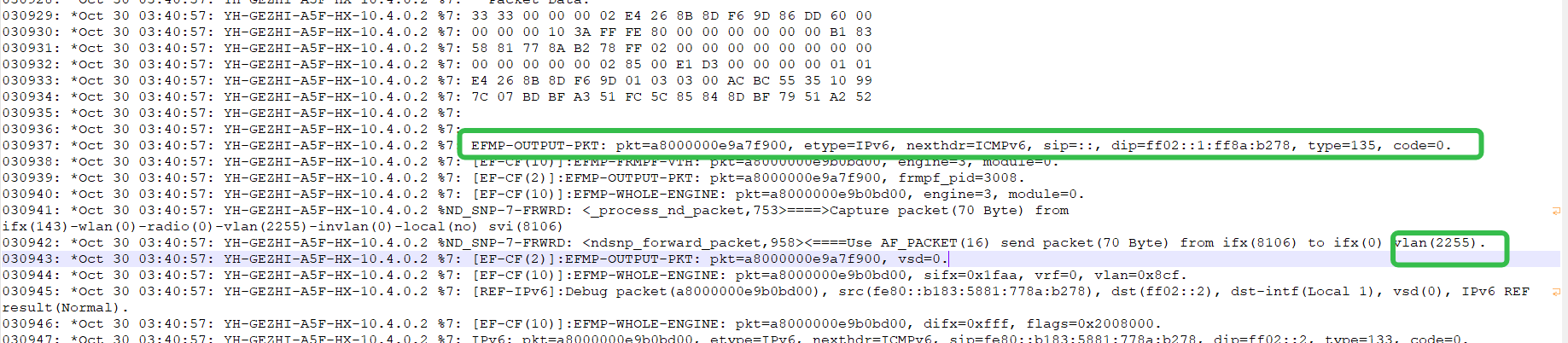 某大学18k下联无线终端获取ip地址异常