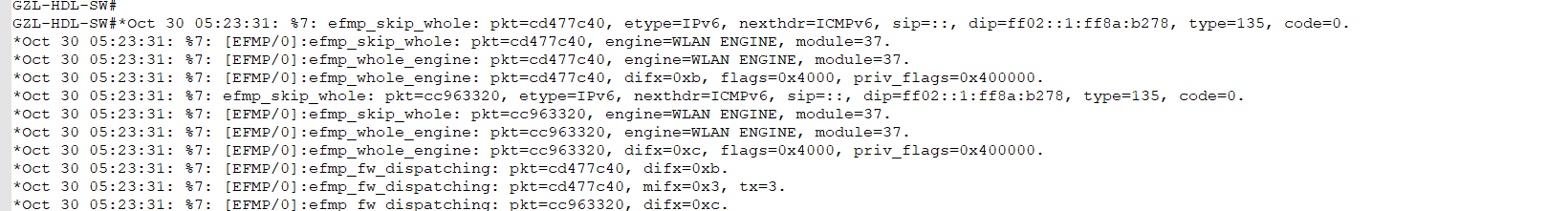 某大学18k下联无线终端获取ip地址异常