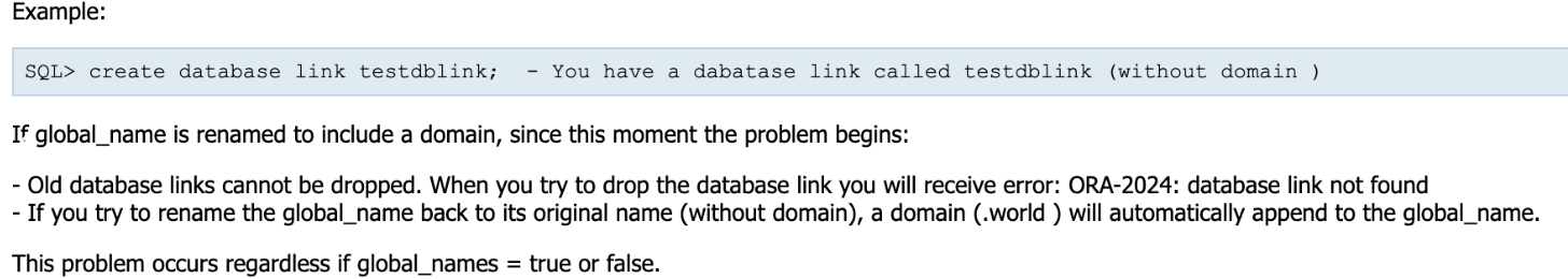 Oracle 数据库升级踩坑：DBLink ORA-02019 问题解决思路