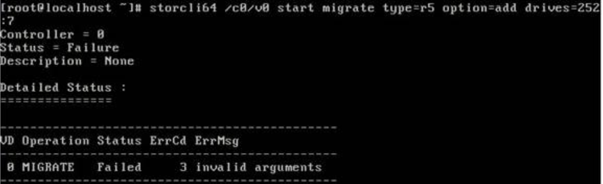 LSISAS2208 RAID卡在已存在的RAID组中增加新硬盘扩容失败案例