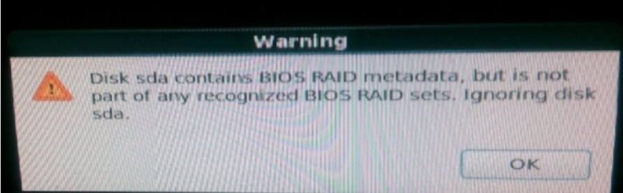 华为服务器CentOS/RHEL 7安装过程上报错误