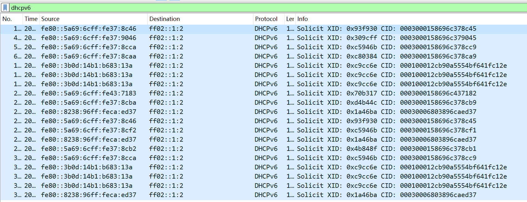 RG S2910E dhcpv6中继无法获取ipv6地址