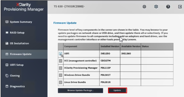 联想服务器固件更新