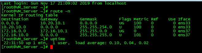 CentOS7系统双网卡环境下添加静态路由的几种方法