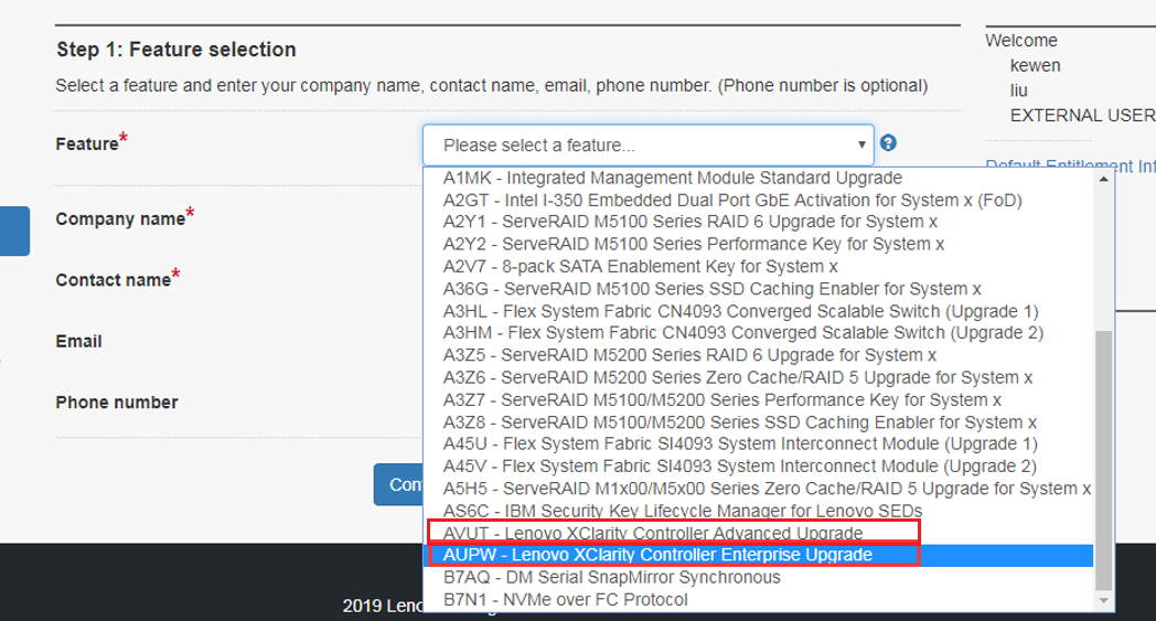 【Think system】XCC申请临时FOD