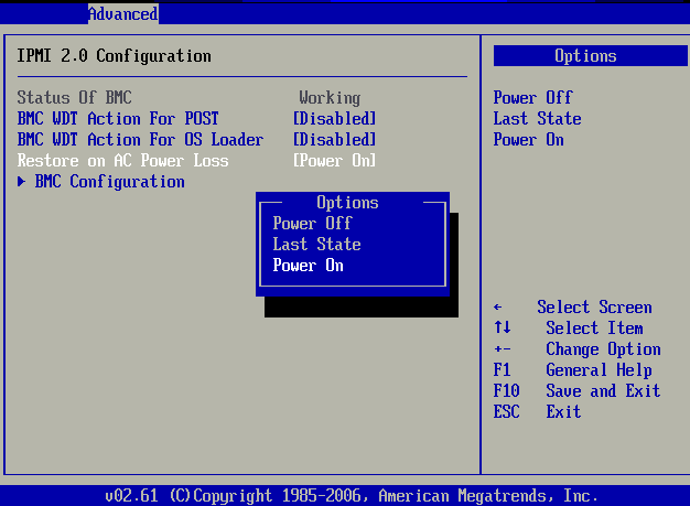 RH2285插上AC电源线后需按动电源按钮才能上电