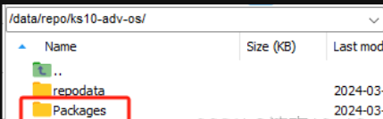 在银河麒麟V10 SP2服务器上搭建本地私有yum源