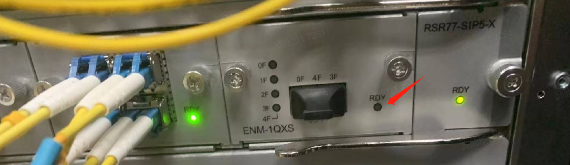 锐捷RSR77-X 新增ENM-1QXS线卡无法正常上电
