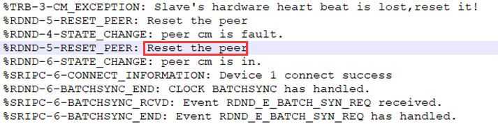 锐捷RSR7704 设备引擎异常主备切换