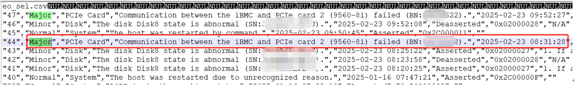 鲲鹏服务器 raid卡9560-8i频繁通讯丢失告警问题