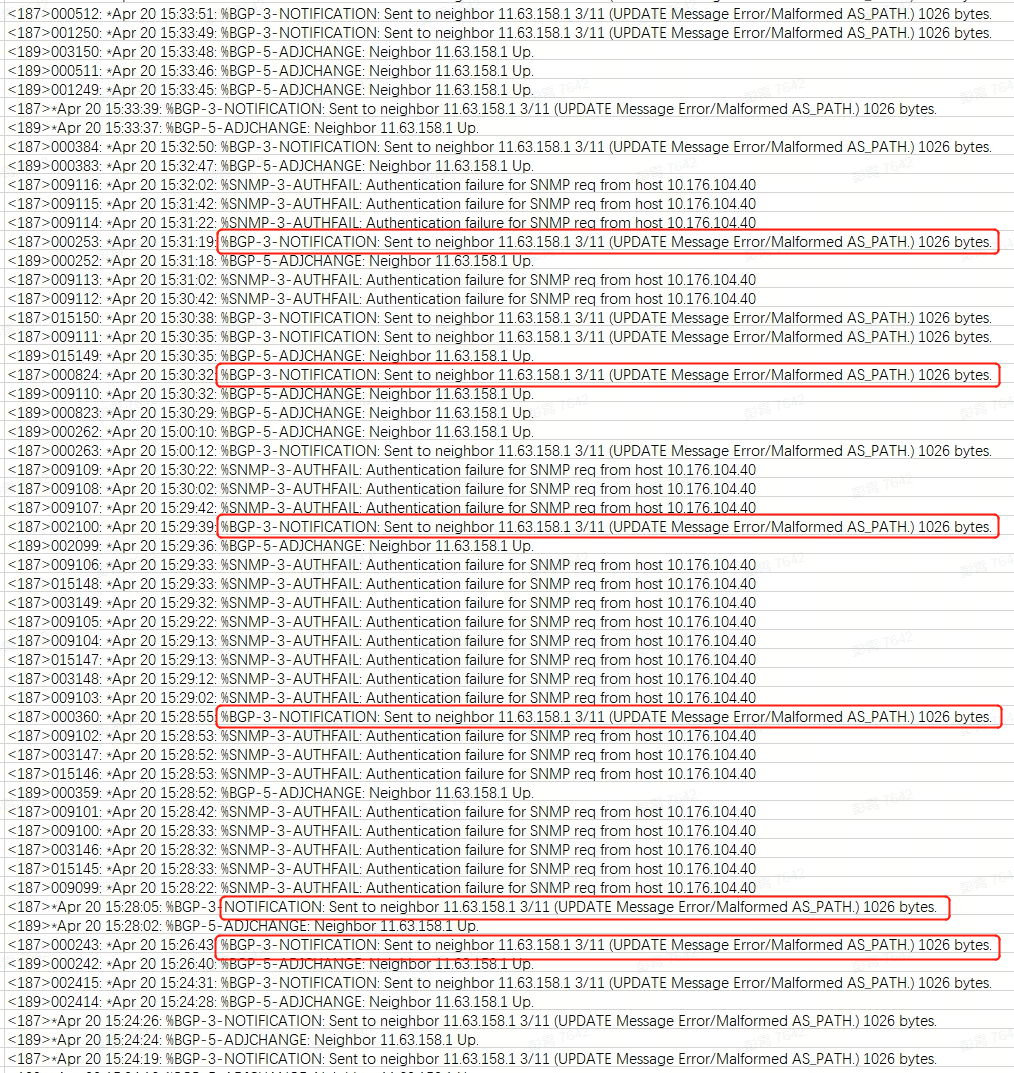 RSR30-44 MPLS场景 突发大量设备BGP邻居震荡,业务不通