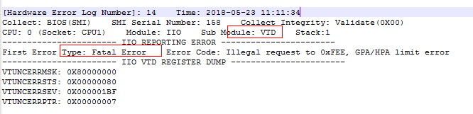 3416 IT卡使用sas3ircu工具导致CPU configuration Error