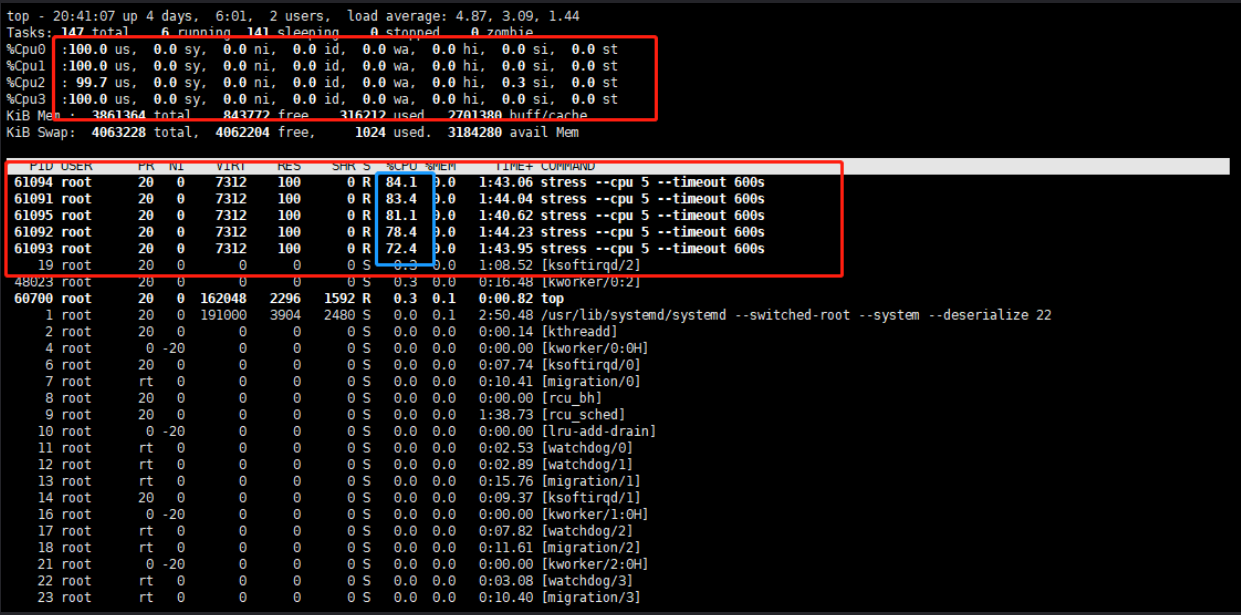 【Linux压力测试工具】 - Stress命令进行压力测试cpu、内存、磁盘